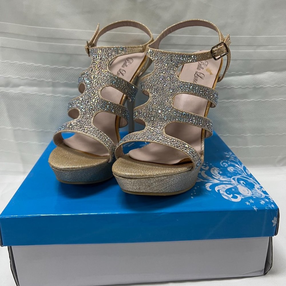 Bella Luna Gold size 11 Heels - Picture 2 of 7